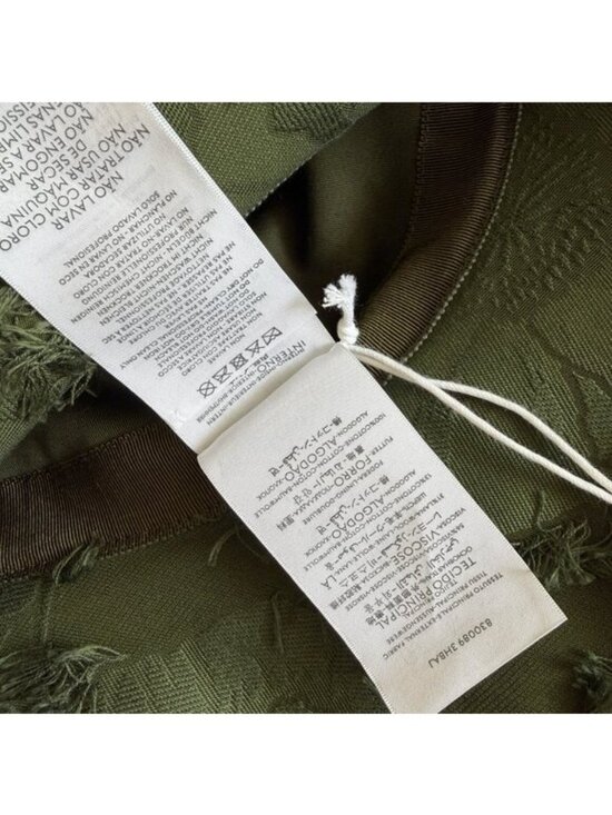 NWT GUCCI Green Double G Distressed Bucket Hat $990 Sz M main image 12